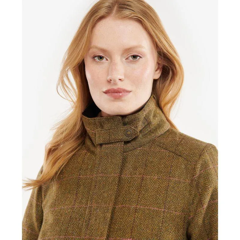 Barbour Fairfield Ladies Wool Tweed Waterproof Jacket - Windsor/Brown