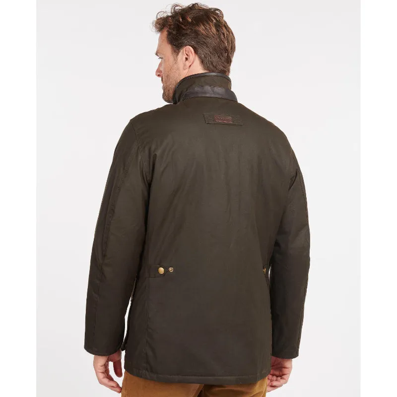 Barbour Hereford Mens Wax Jacket - Olive