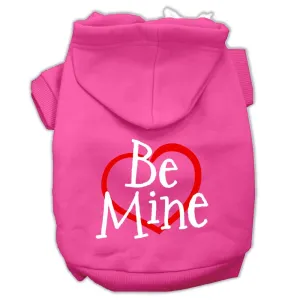 Be Mine Screen Print Pet Hoodies Bright Pink Size XL (16)