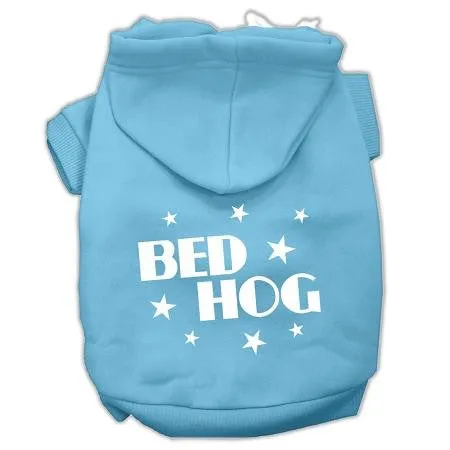 Bed Hog Screen Printed Pet Hoodies Baby Blue Size XXL (18)