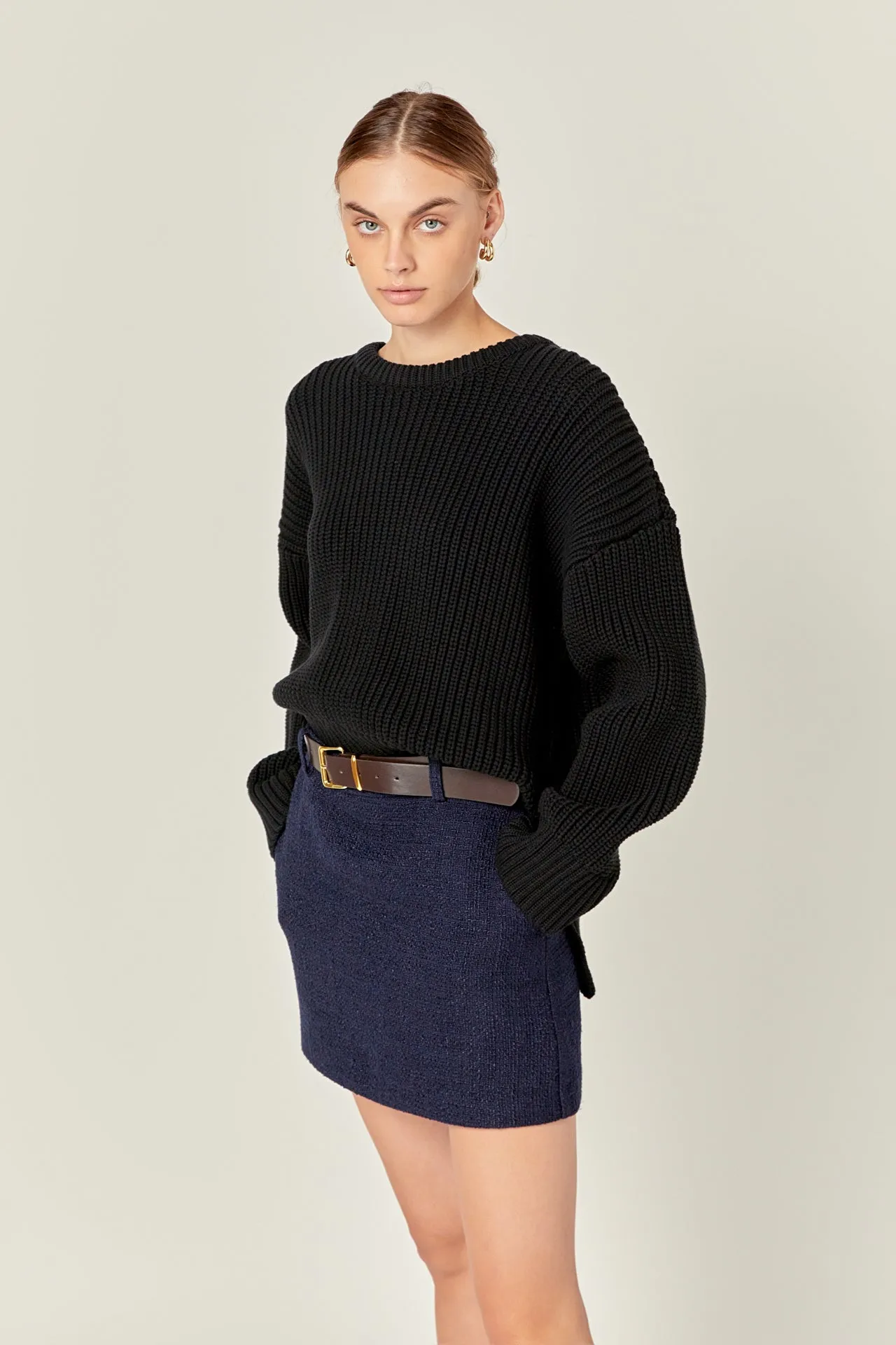 English Factory - Oversize Ribbed Sweater