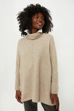 Exclusive Taupe Turtleneck Soft Sweater