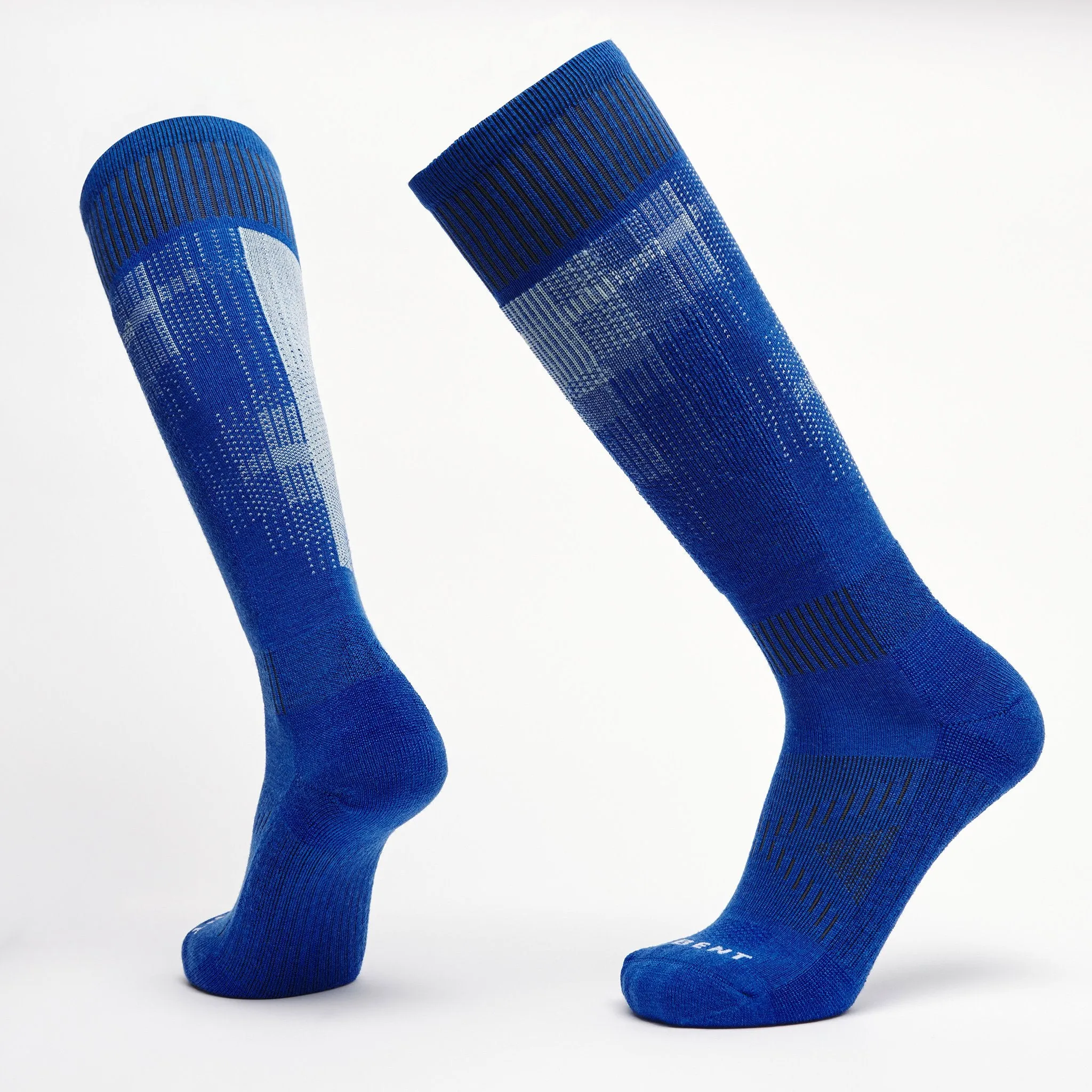 Le Bent Pixel Light Snow Socks Dazzling Blue