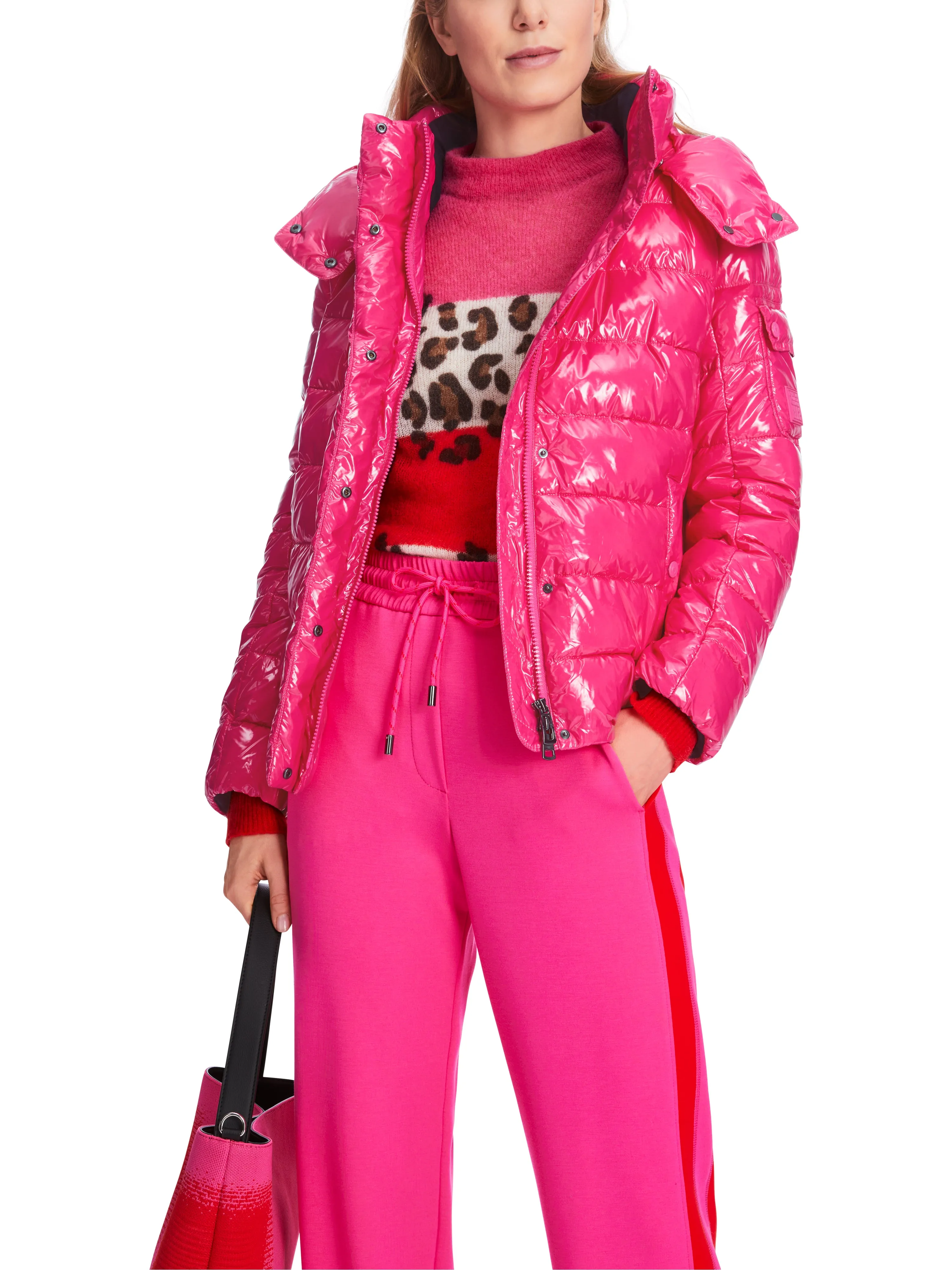 MARC CAIN Pink Puffer Jacket