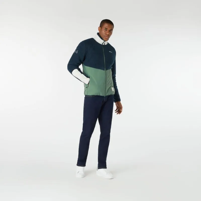 Musto 64 Pile Fleece Mens Jacket - Duck Green/Navy