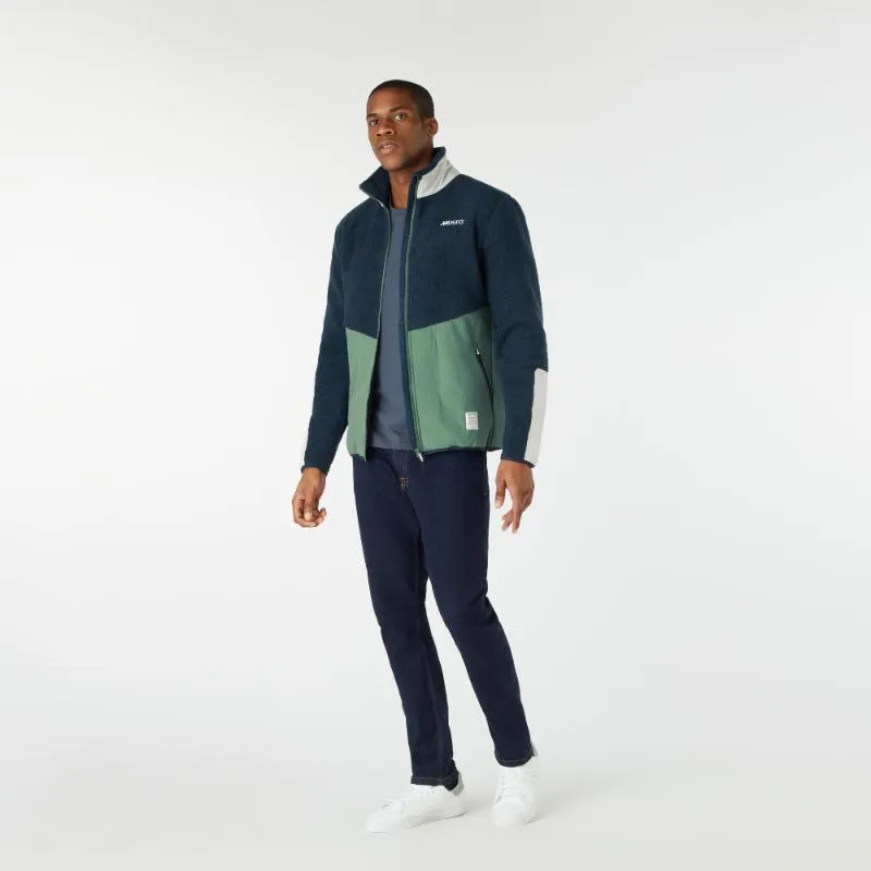 Musto 64 Pile Fleece Mens Jacket - Duck Green/Navy