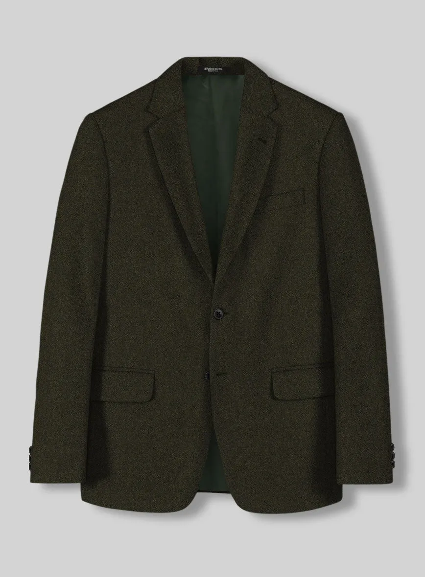 Naples Dark Green Tweed Jacket