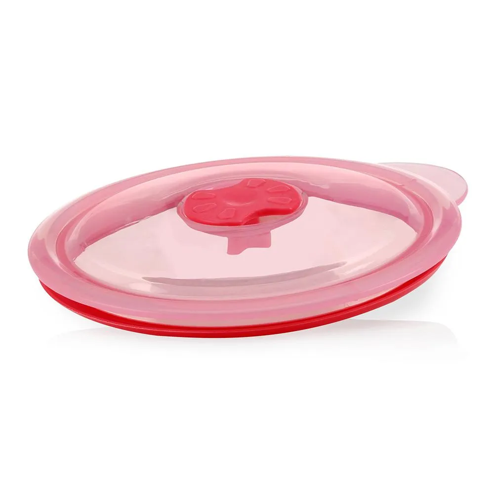 Nuby - Sure Grip™ Warming Stainless Steel Feeding Bowl -Pink