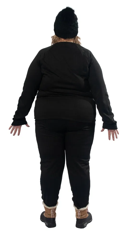 Plus Size Thermal Top | Black