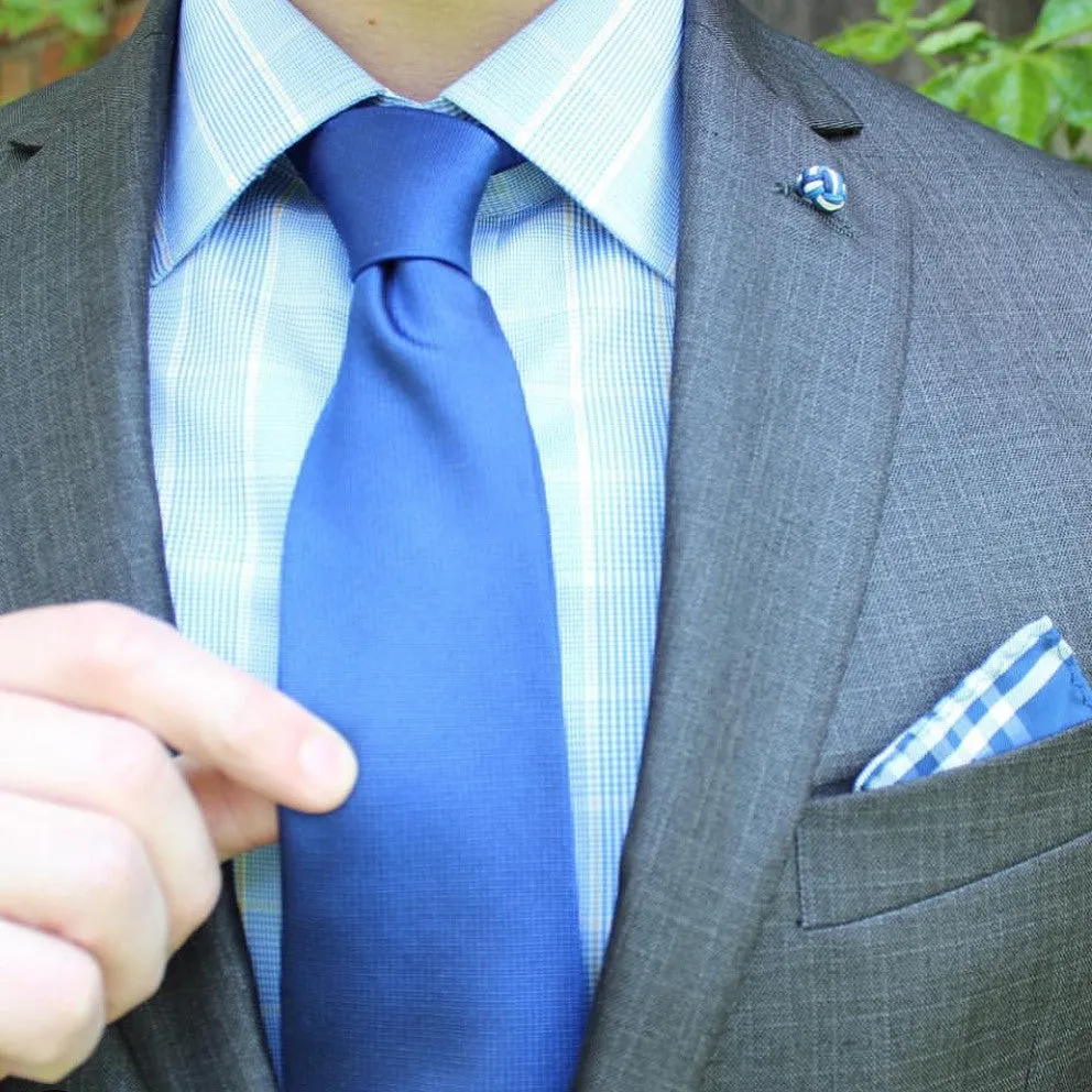 Waterbury Blue Silk Tie