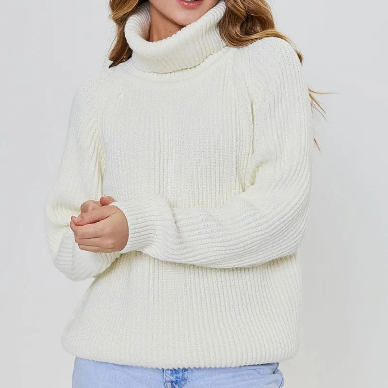 Wenkouban Women's Turtleneck Long Sleeve Sweater Knitted Green Casual Female 2022 Autumn Winter Jumper Elegant Ladies Pullover Sweaters